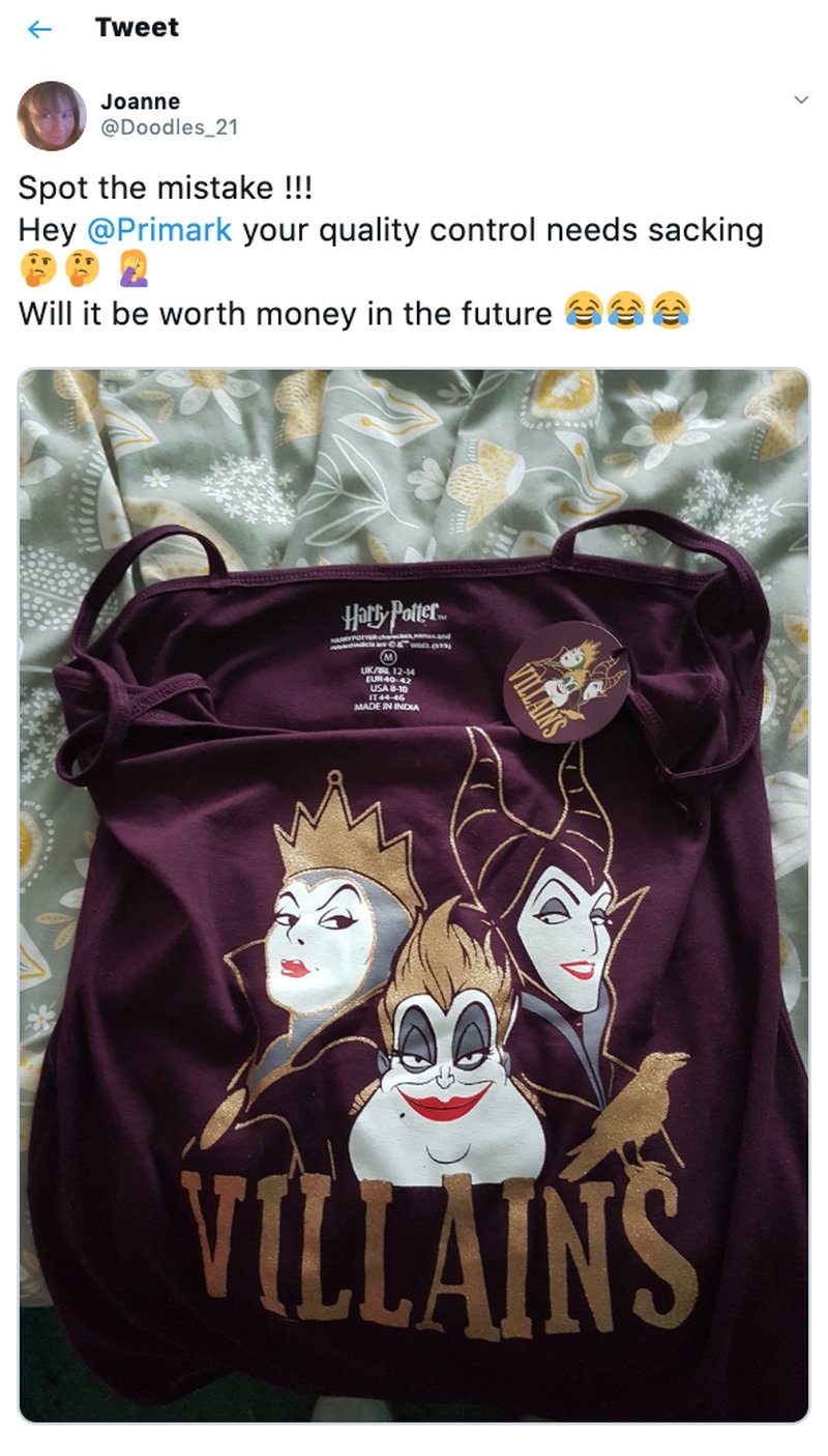 Primark fel Primark fel